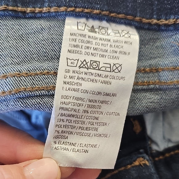 Denim & Co - Classic Dark Blue Women's Jeans - Picture 2 of 4